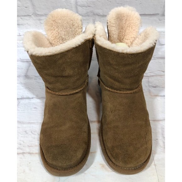 UGG ADORIA TEHUANO Chestnut Pull-on Boots Big Girls 6 /36 #1017785y - Picture 2 of 11